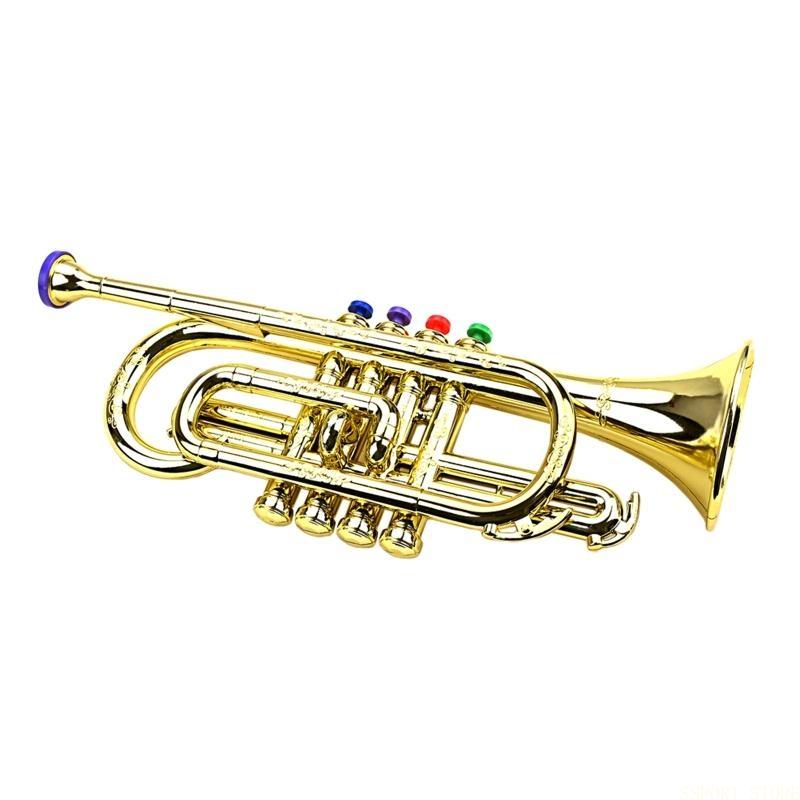 Musical Instrument Trombone - U2JB trompette ABS à revêtement doré,