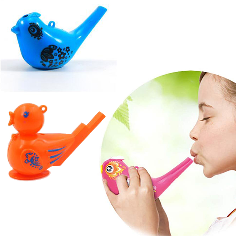 Musical Instrument In Drawing - Dessin coloré oiseau d'eau sifflet bain