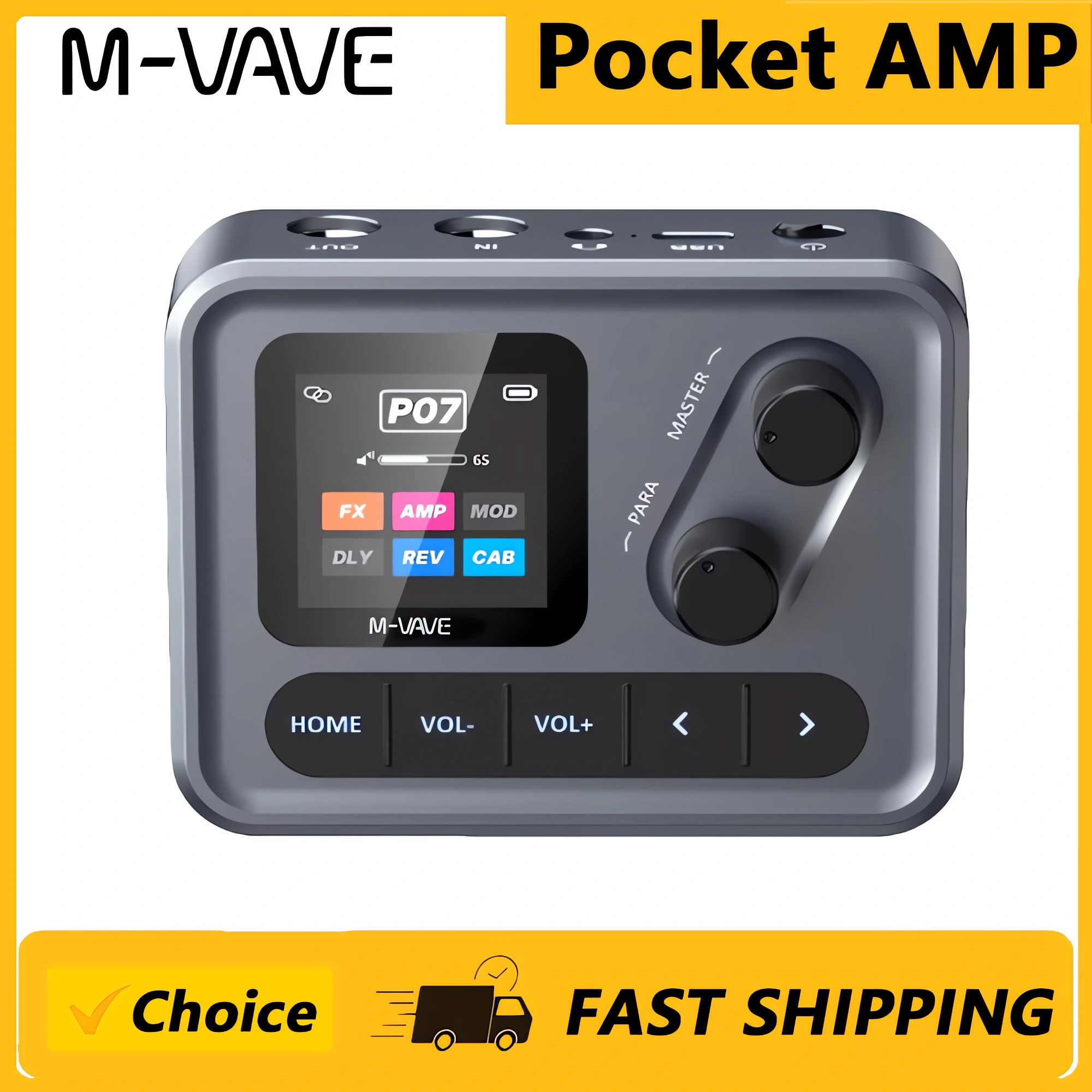 Musical Instrument Amplifier - Processeur de guitare multi-effets M-VAVE Pocket