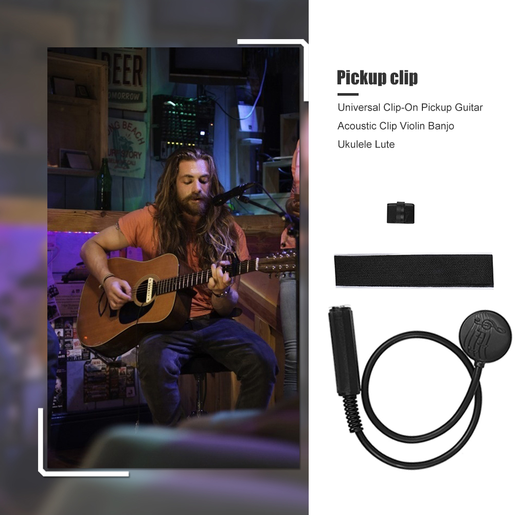 Musical Instrument Amplifier - Clip de micro piézo universel pour