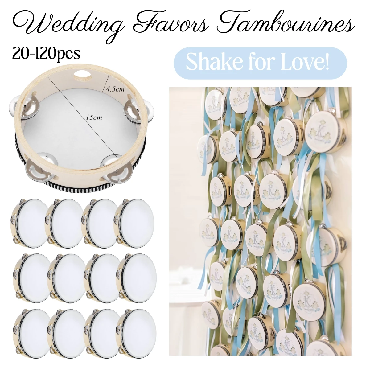 Musical Instrument In Chinese - 20-120 Tambourins de mariage pour adultes,