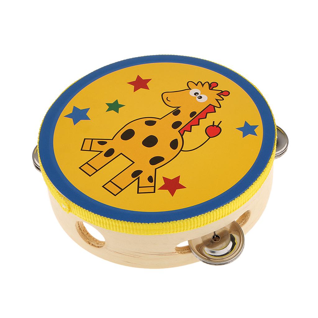 Tambourin en bois, petite perc - Tambourine Hand Drum avis et prix