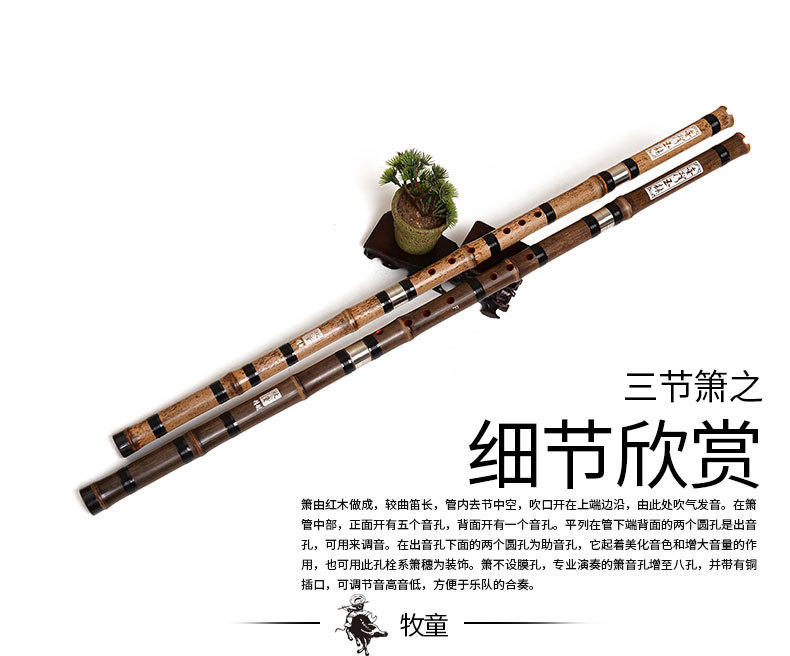 Flûte en bambou chinois Xiao,  - Musical Instrument Xiao avis et prix