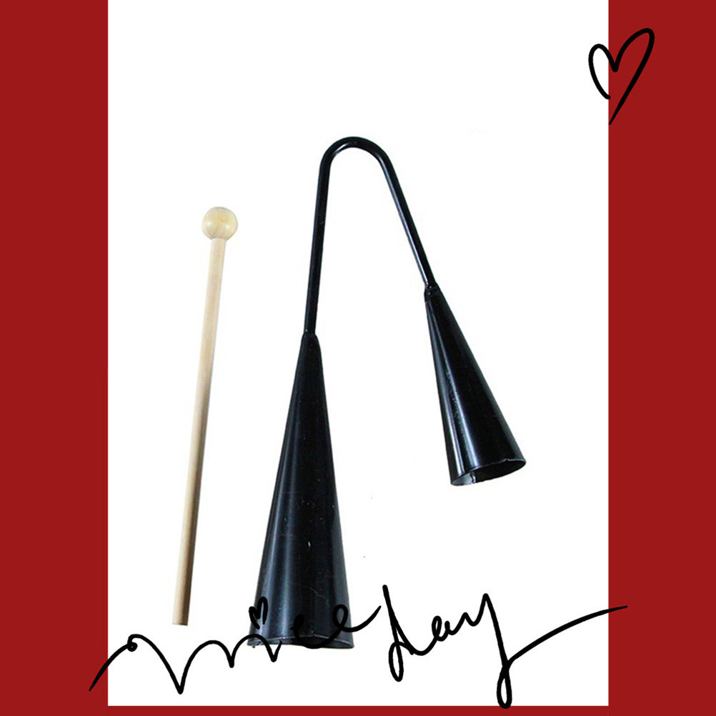 Cloche Agogo Bicolore Noire en - Musical Instrument Agogo avis et prix