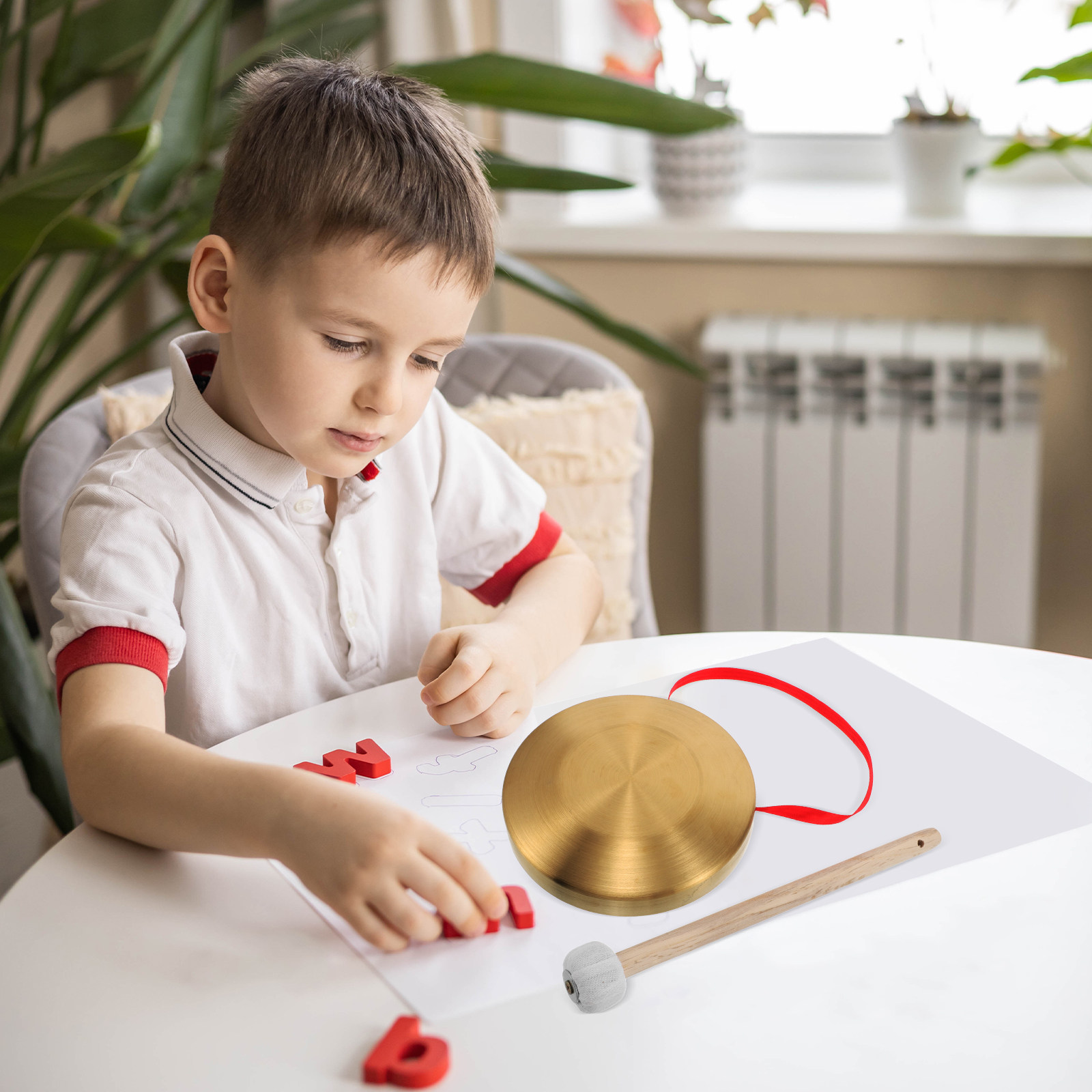 1 ensemble de mini gong portat - Musical Instrument In Chinese avis et prix