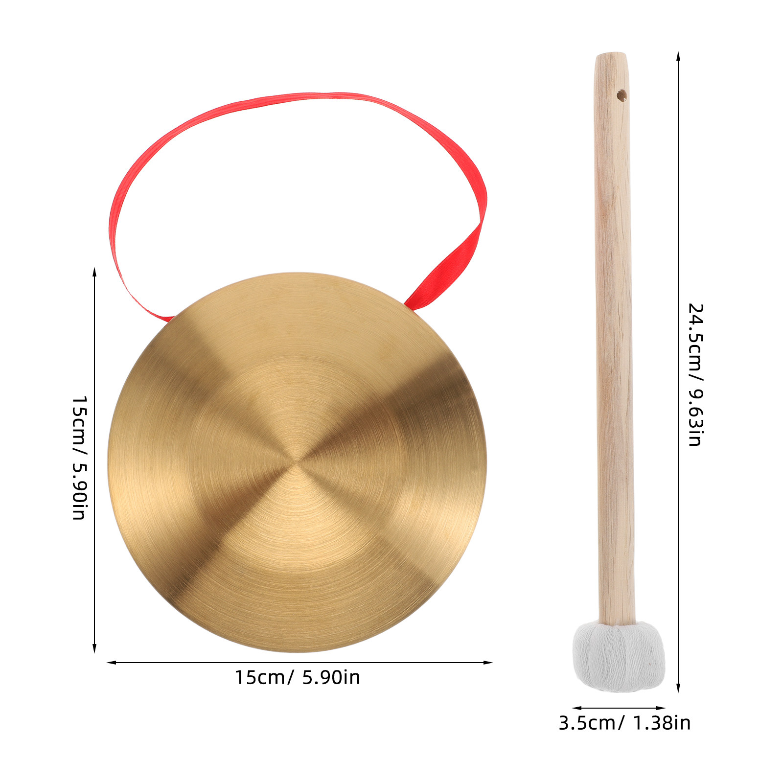 1 ensemble de mini gong portat - Musical Instrument In Chinese avis et prix